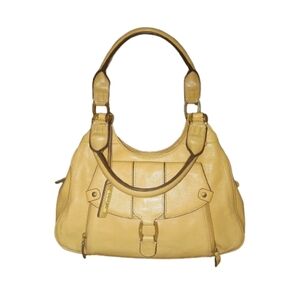 Cream Leather Shoulder Bag Metal Hardware Quiet Luxury East 5TH